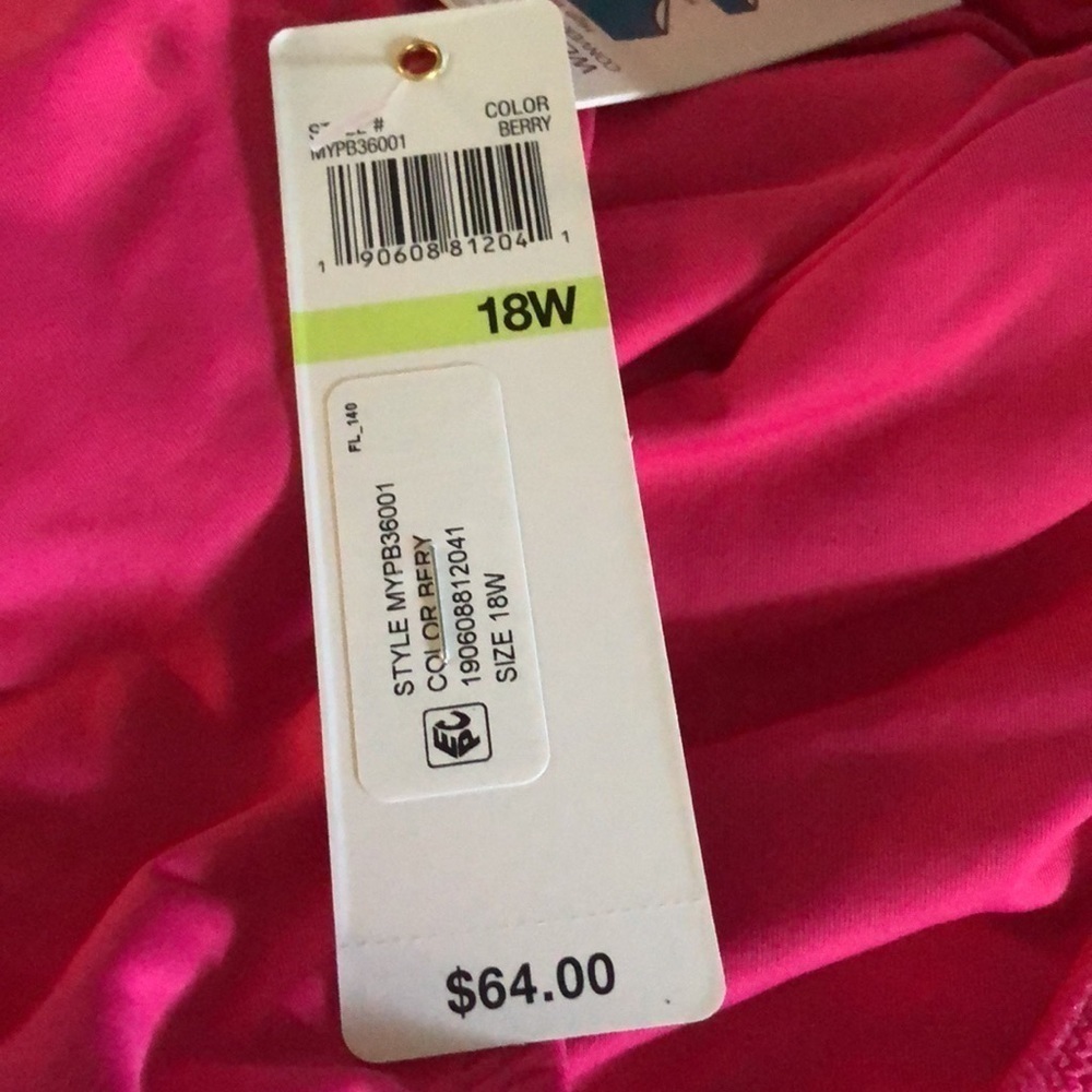 Anne Cole BERRY Plus Size High-Waist Bikini Swim Bottoms - Picture 4 of 4